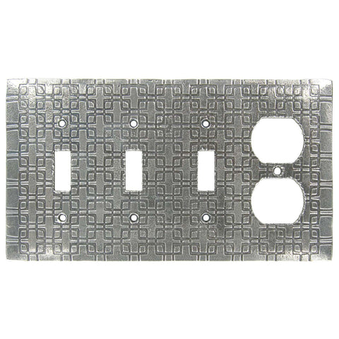 Squares - 2 Toggle/1 GFCI Rocker Switchplates