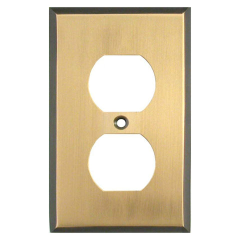 Antique Brass with Black Border