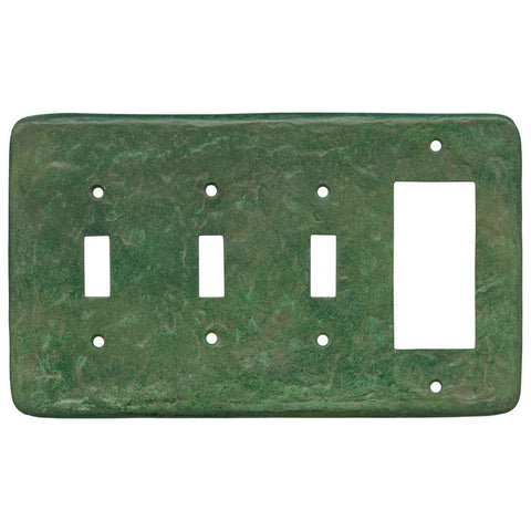 Texture Mesa Verde Green - 2 Toggle/1 GFCI Rocker Switchplates