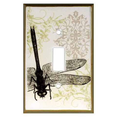 Dragonfly Collage - Single Toggle Switch Plates