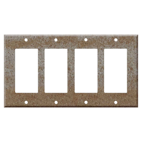 Corian Basil - 4 Rocker GFCI Decora Switch Plates