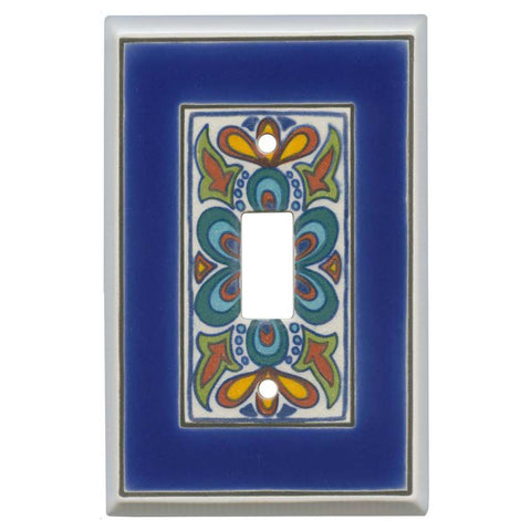 Mediterranean Ceramic - Single Toggle Switch Plates