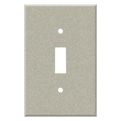 Corian Seashell - Single Toggle Switch Plates