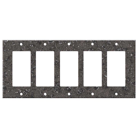 Corian Graylite - 5 GFCI Rocker Decora Switch Covers