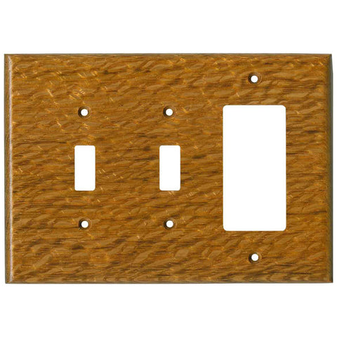 Lacewood Satin Lacquer 6 GFCI Rocker Decora Switch Covers