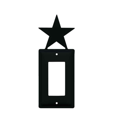 Star Black - GFCI Rocker Switch Plate Covers
