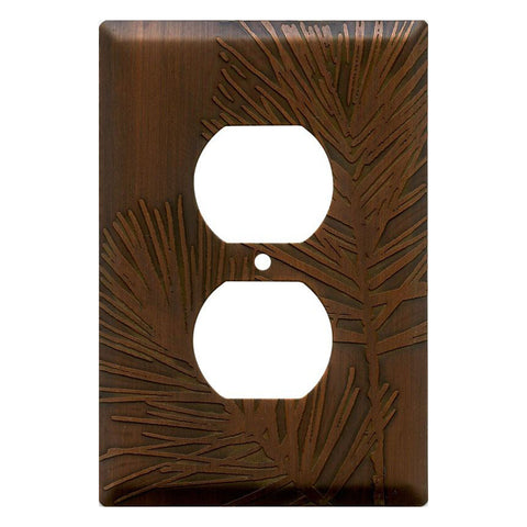 Pine Antique Copper Duplex - Outlet Cover Plates