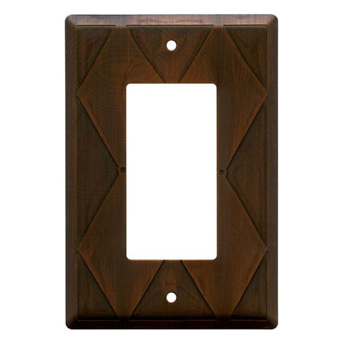 Harlequin Antique Copper - GFCI Rocker Switch Plate Covers