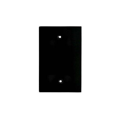 Modern Antique Wall Plates with Black Enamel Finish - Blank Wall Plates