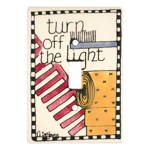 In The Bathroom - Single Toggle Switch Plates
