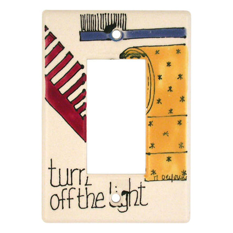 In The Bathroom - GFCI Rocker Switch Plate Covers