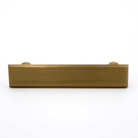 Dark Antique Brass Detailed Edge Rectangular Pull