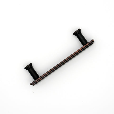 Bronze Edge Black Rectangular Pull