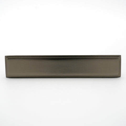 Antique Pewter Detailed Edge Rectangular Pull