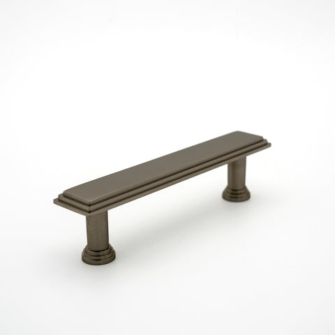 Antique Pewter Detailed Edge Rectangular Pull