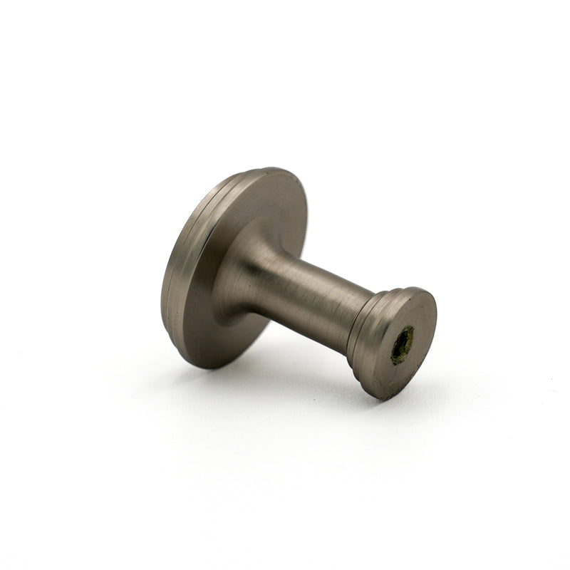 Antique Pewter Detailed Edge Circle Knob