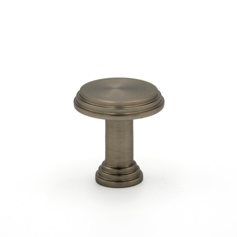 Antique Pewter Detailed Edge Circle Knob