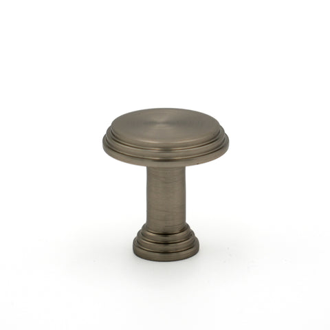 Antique Pewter Detailed Edge Circle Knob