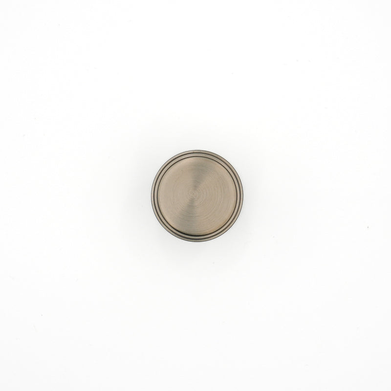 Antique Pewter Detailed Edge Circle Knob