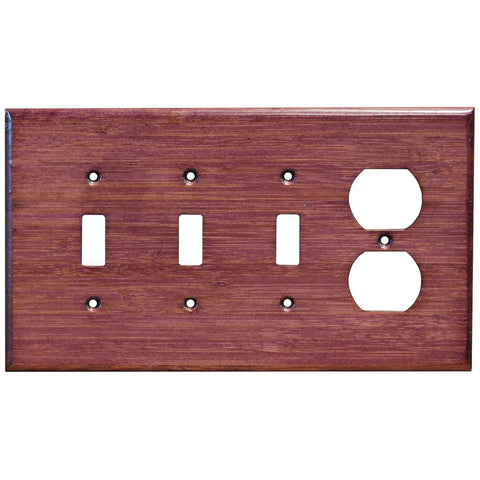 Bamboo Wild Geranium Purple - GFCI Rocker/Duplex Outlet Wall Plates