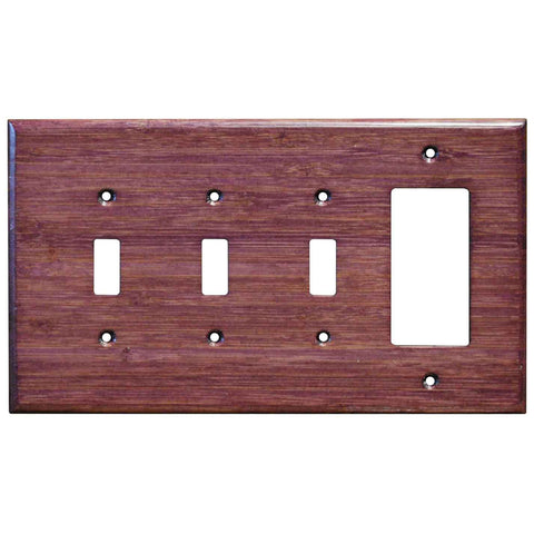 Bamboo Wild Geranium Purple - GFCI Rocker/Duplex Outlet Wall Plates