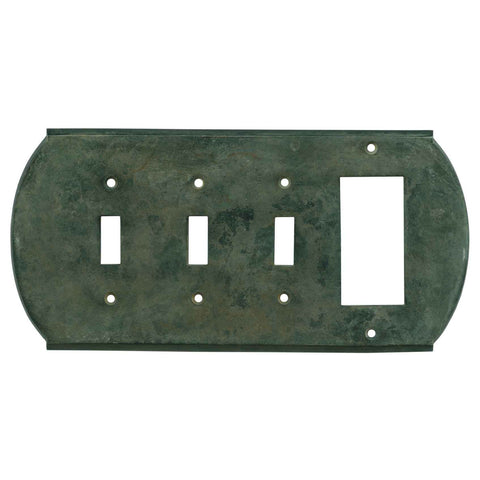 Ovalle Verdigris - Cable Wall Plates