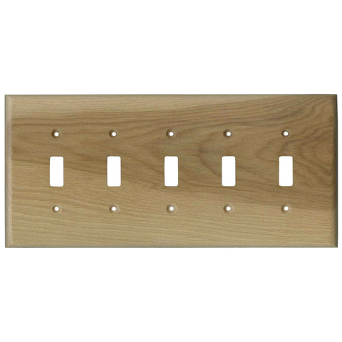 Hickory Unfinished - Single Toggle Switch Plates