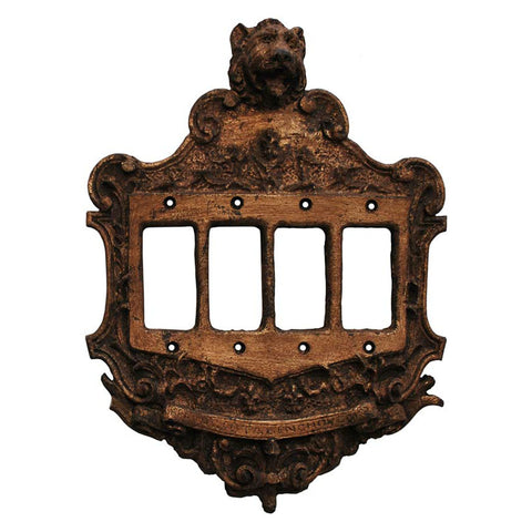 Lion Renaissance - 4 Rocker GFCI Decora Switch Plates