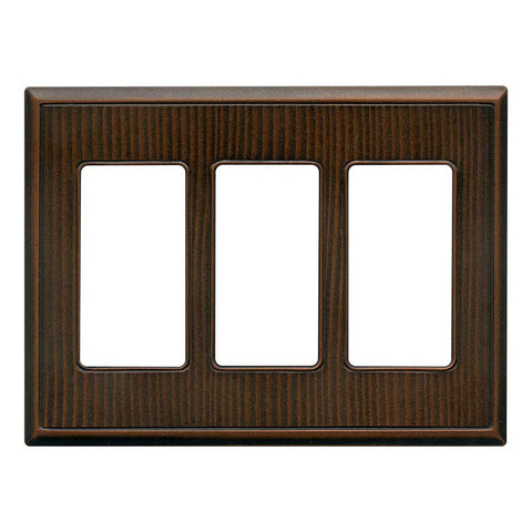 Wood Grain Oil Rubbed Bronze Cast Metal Magnetic