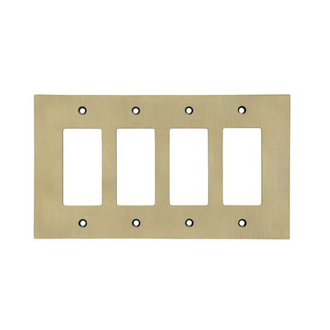 Modern Antique Wall Plates with Brass Finish