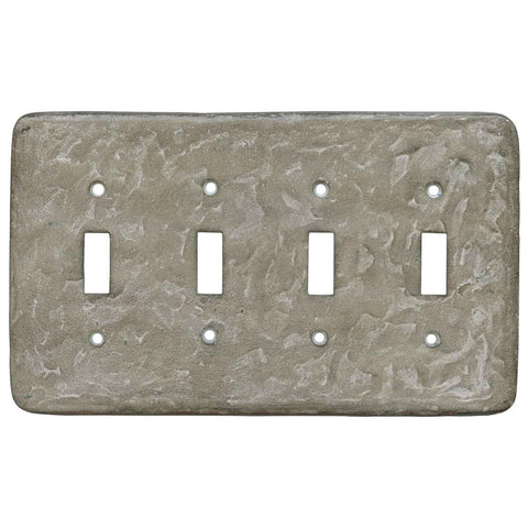 Texture Smokey Taupe - 2 Toggle/1 GFCI Rocker Switchplates
