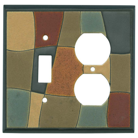 Fragments Ceramic - Combination 1 Toggle/Outlet Cover Plates