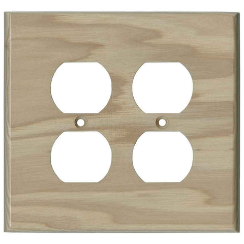 Hickory Unfinished - Single Toggle Switch Plates