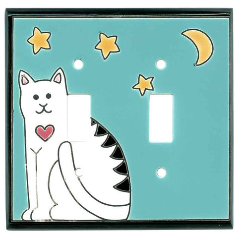 Folk Art Cat Ceramic