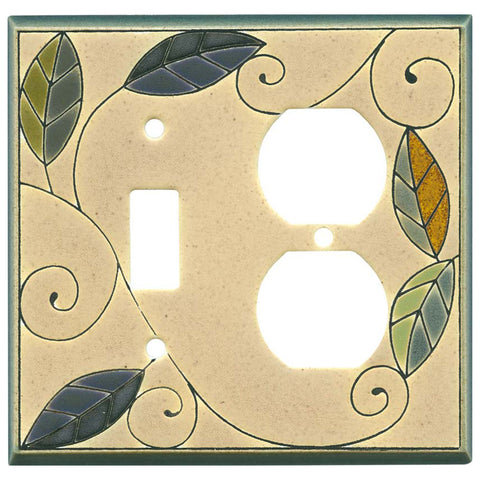 Mosaic Leaves Ceramic