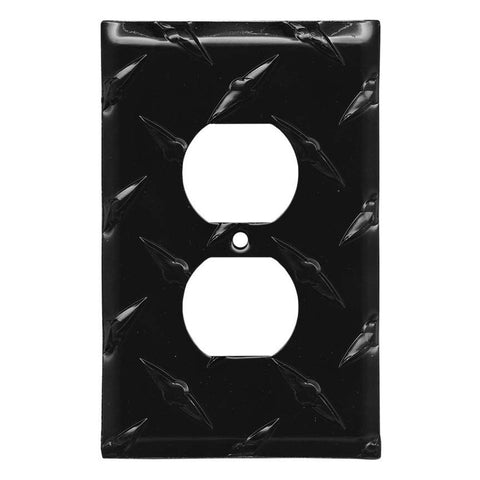 Polished Diamond Plate Tread Black