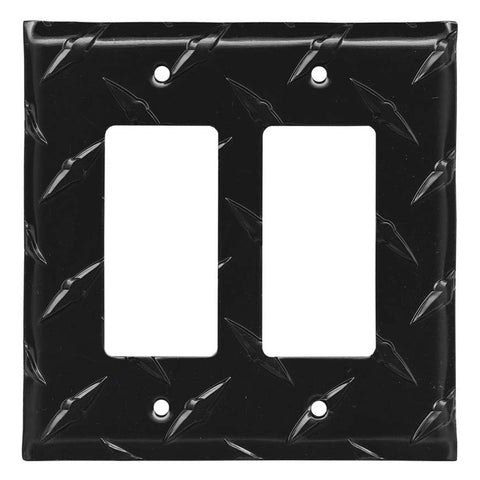 Polished Diamond Plate Tread Black
