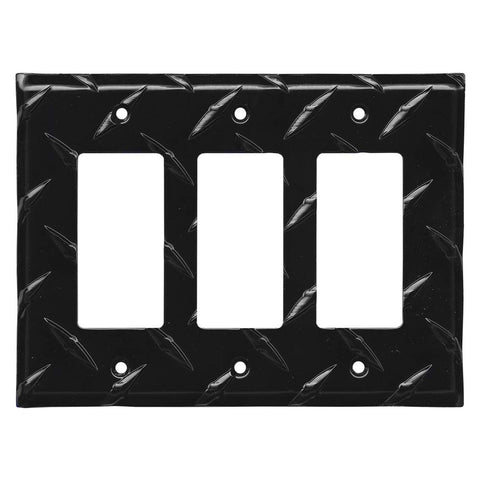 Polished Diamond Plate Tread Black
