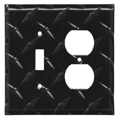Polished Diamond Plate Tread Black
