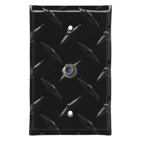 Polished Diamond Plate Tread Black