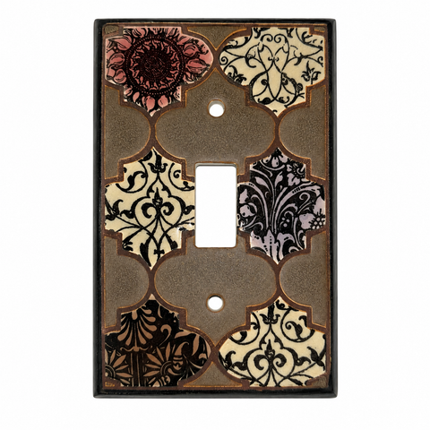 Quatrefoil Multicolor Ceramic - 1 Toggle