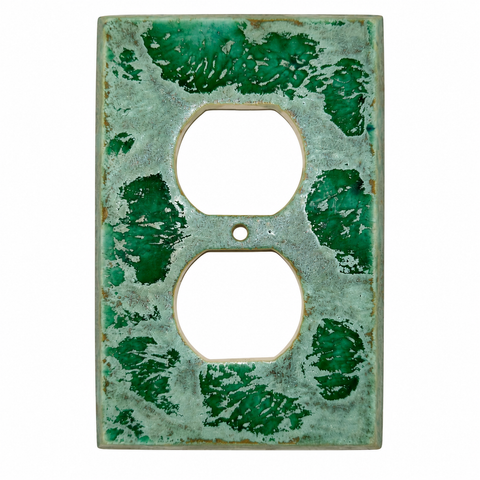 Light Green Abstract Blotches - Duplex