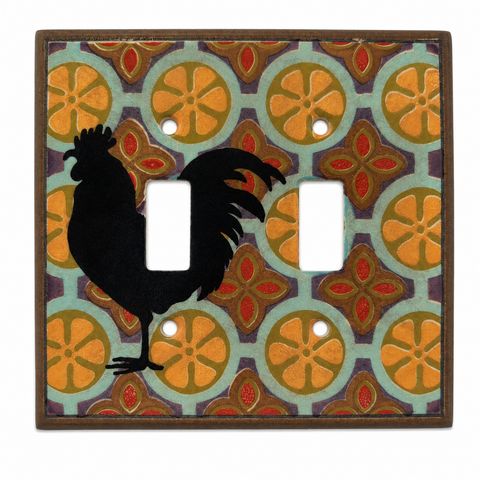 Retro Rooster Ceramic - 2 Toggle