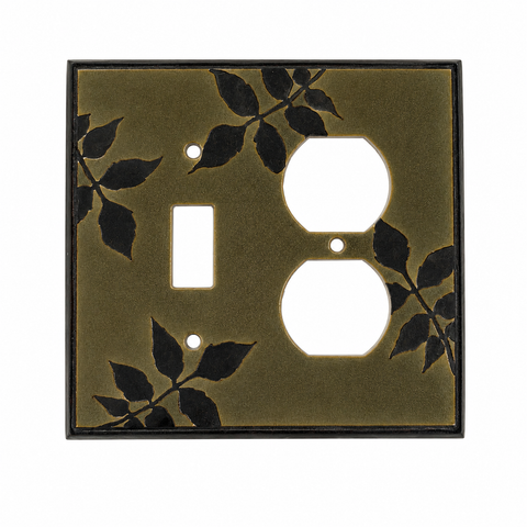 Leaf Silhouette Ceramic - 1 Toggle/Duplex