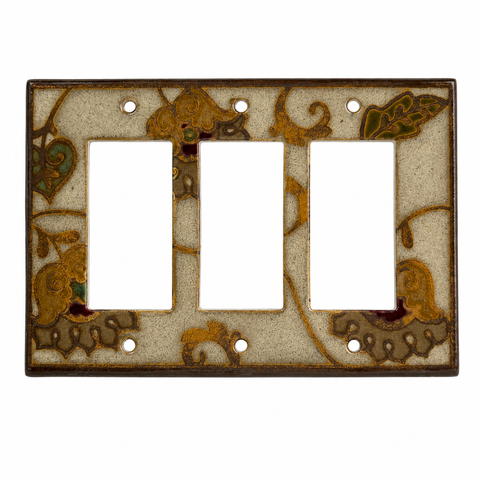Needlepoint Ceramic - 3 GFI Rocker