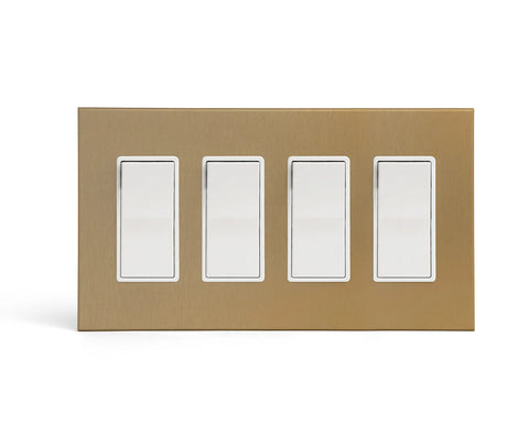 CleanPlate Gold - 4 GFI Rocker