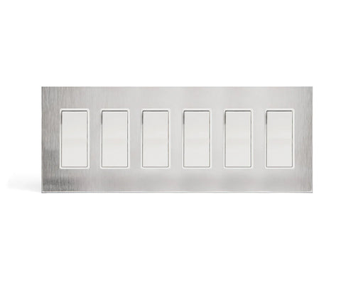 CleanPlate Stainless Steel - 6 GFI Rocker