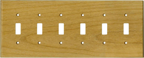 Alder Satin Lacquer - Single Toggle Switch Plates