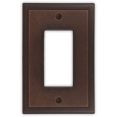 Ambient Oil Rubbed Bronze - GFCI Rocker Switch Plate Covers