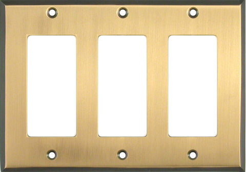 Antique Brass with Black Border